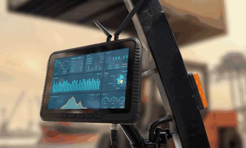 Vehicle-mounted tablets transform heavy machinery into intelligent, data-driven assets.